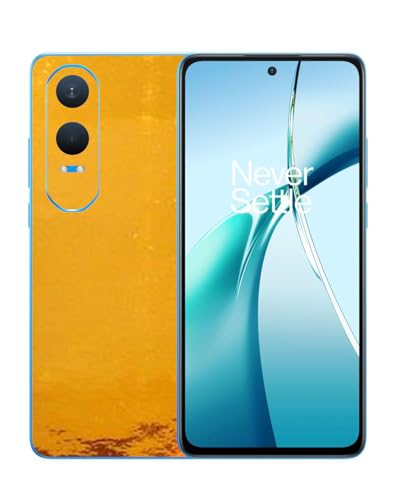 Image of Compatible with Oneplus Nord CE 4 Lite 5G Back Skin Sticker /Vinyl wrap /Protective Film Mobile Skin Gold Chrome by Candeal Mizhan (only Back)