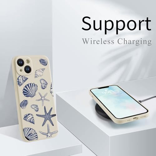 Coque iPhone 13 coquillage silicone mat anti-rayures avec microfibre