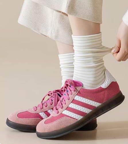 Image of Women's Seamless Striped Crew Socks 2-Pack
