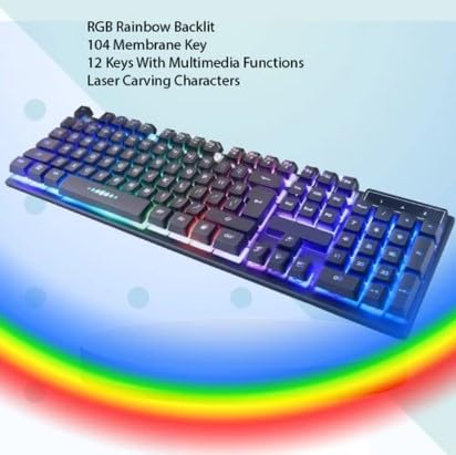 Image of ENTWINO 5-1 Gaming Keyboard Mouse with Gaming Headphone & Game Pad + Mousepad Combo Designed for Gaming