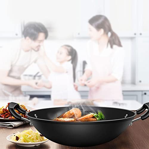 Wok de hierro fundido sin tapa 44 cm miniatura 3