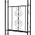 WISLAS 7FT Heavy Duty Steel Garden Arbor with Side Garden Trellis, Rust-Resistant Powder Coated Wedding Arch Archway for Backyard, Vine Plants & Outdoor Decor - Includes Ground Stakes & Easy Assembly