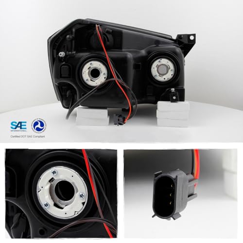 AKKON - For Dodge Magnum OE Replacement Black SMoke Headlights Driver/Passenger Head Lamps Pair New