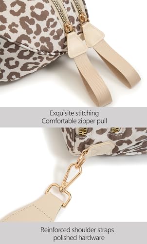 Image of FEIBOON Spacious Nylon Crossbody Bag Bum Bag Handbags Wallets Purses Trendy Shoulder Bag for Women
