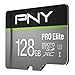 PNY 128GB PRO Elite Class 10 U3 V30 microSDXC Flash Memory Card - 100MB/s, Class 10, U3, V30, A2, 4K UHD, Full HD, UHS-I, Micro SD