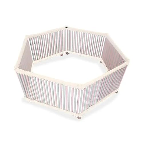 Cercado Multifuncional, pets, bebês e crianças, em PVC, Kit com 6 módulos, 80 cm de altura