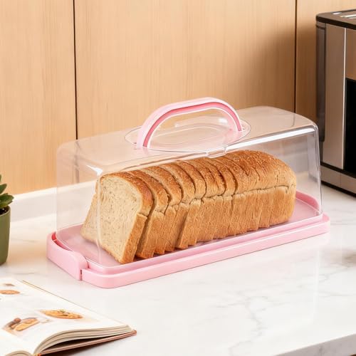 Caja de almacenamiento rectangular robusta contenedor de cocina para pasteles 4