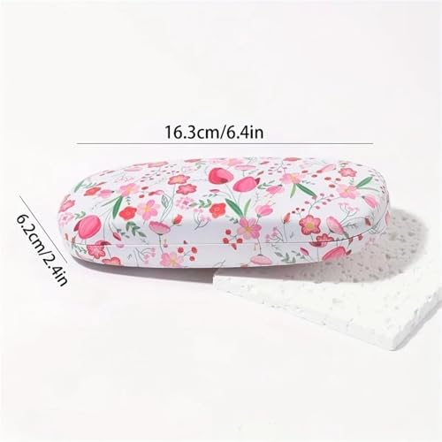 Étui à lunettes fleurs rigide avec protection contre la pression - 5
