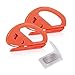 Winjun 2 stück Orange Autofolie Werkzeug Folienschneider Sicherheitsschneider Hobbymesser Bastelmesser Brieföffner mit 10 pack Ersatzklingen
