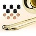 10pcs Trombone Cork Pads and Slide Rubber End Bumpers, Durable Trombone Spit Valve Cork and Slide Rubber End Tip Bumper for Musical Instrument Accessories