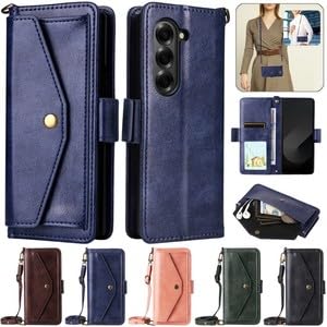 Housse Samsung Z Fold 4 marron avec sangle pour sorties