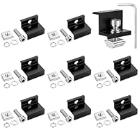 URAQT 8 Stück Solarmodul Klemmen, 30mm Solarmodul Halterung mit Inbusschlüssel, Aluminium PV Modul Endklemmen, Z Halter Befestigung Solarmodulhalter für Dächer Wände Boote Wohnmobile, etc