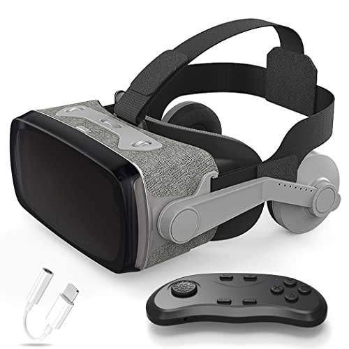 Occhiali VR, Visore Realtà Virtuale, Cuffie 3D VR Compatibile con Tutti Gli, Lente Regolabile per Film e Giochi 3D, per iPhone 13 Pro Max/13 Pro/13/12/11, per Samsung Galaxy S21, Huawei, Xiaomi