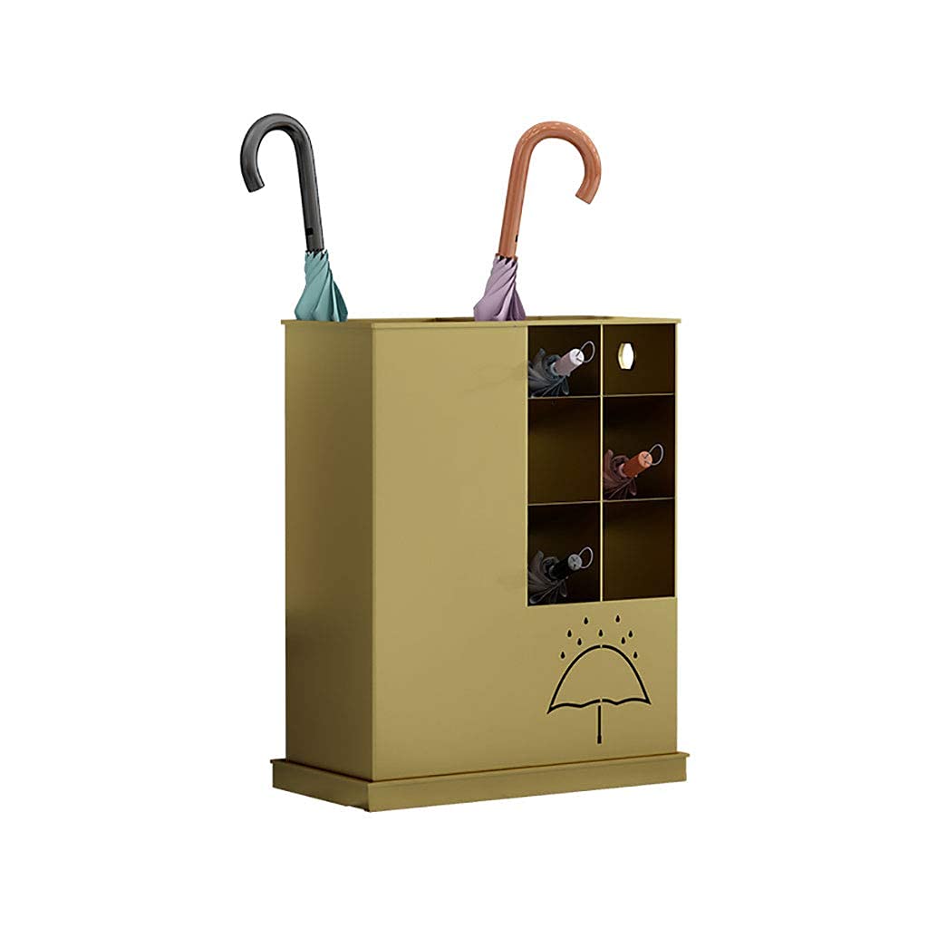 Porte-parapluie commercial en métal avec bac récupérateur d'eau intégré anti-rouille pour couloir
