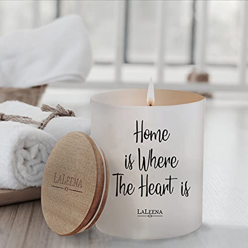 Scented Soy House Warming Candle – Glass Jar Candle Gift With 100% Organic Soy Wax & Fragrance Oil – New Home Decor For Women, Men, Couples, Meditation, Yoga, & More By Laleena, 14 Oz., Ocean Breeze #TOP3