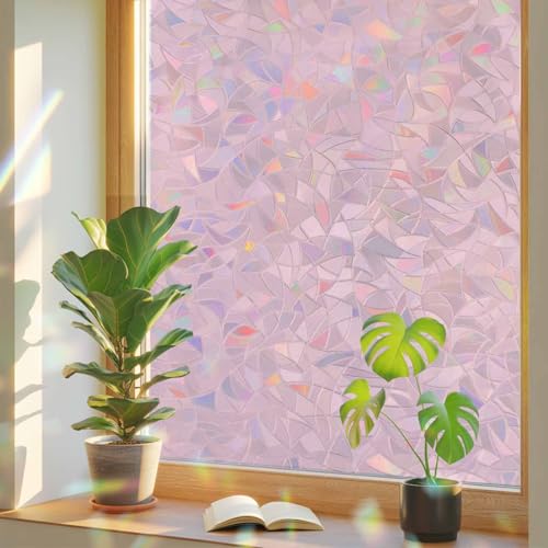 Vinilo Decorativo de Privacidad para Ventana Rosa 45x200 cm miniatura 1
