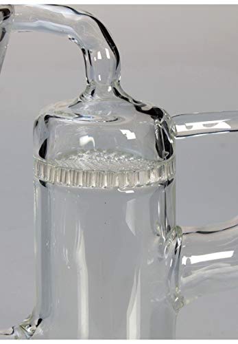Blaze Glass Wasserpfeife, HONEY-COMB PERCOLATOR-Bong, RECYCLER-BONG | 27 cm, NS 19 (18,8mm) | klar | robustes… – Bild 4