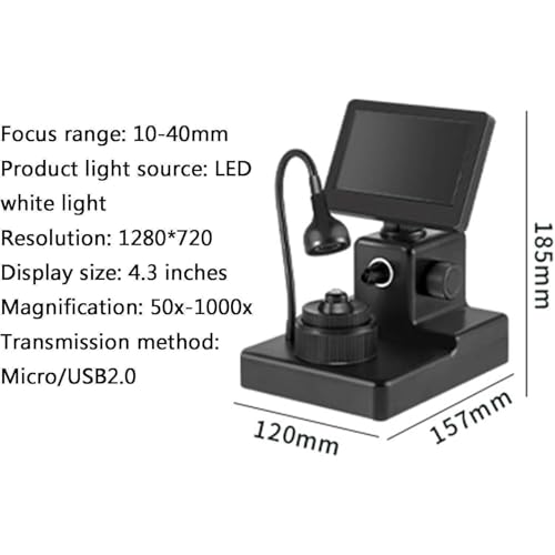 Microscope numérique pour identifier les inscriptions laser et défauts des diamants