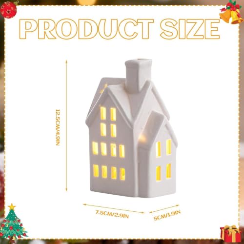 Casas navideñas de cerámica con luz, el detalle ideal para regalar en estas fiestas 6