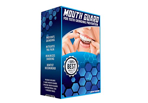 Protector bucal para la prevención del bruxismo, 4 protectores dentales de noche con 2 tamaños diferentes, ayuda a reducir los ronquidos y la ATM