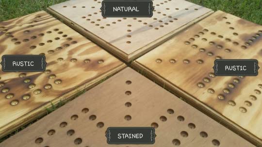 Tablero artesanal de madera real 16x16 inch con canicas miniatura 3