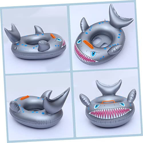 Toddmomy 2 Pçs Jogo Inflável Para Flutuar Acessórios Em Forma De Cinza Tubarão Presentes De Natação