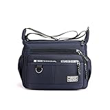 FAJIA Fashion Classic Crossbody Bag for Men Women Large Messenger Bag Travel Shoulder Bag Multi-pocket