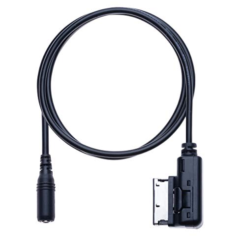 Keple AMI MDI to AUX 3.5mm female jack Music Media Interface Cable Adapter | Compatible with Audi A6L Q5 Q7 A8 S5 A5 A4L A3 VW Volkswagen Tiguan GTI CC Skoda Fabia Octavia vehicle radio | 1m - Image 2