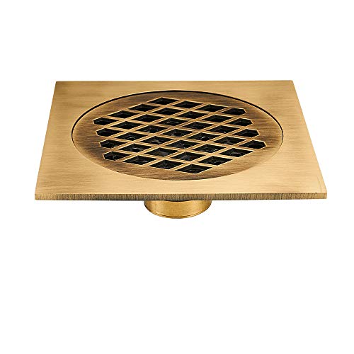 HNBMC Shower Drain 15x15cm Super Bigger Floor Drain Bathroom Drain Building Material Square Water Drain Bathroom Accessories,LowStyle