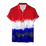 Herren T-Shirts Gemustertes Button-Down Button T-Shirt Lockere Passform Langärmeliges Hawaiihemd Herren Polohemd Für Männer