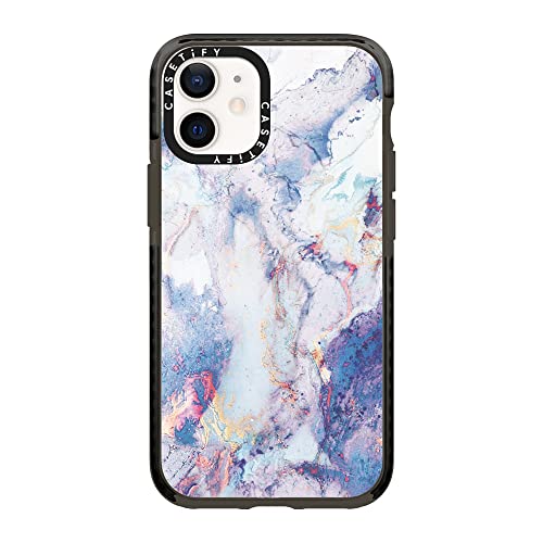 CASETiFY �C���p�N�g�P�[�X iPhone 12 Mini - Marble 051 - �N���A �u���b�N