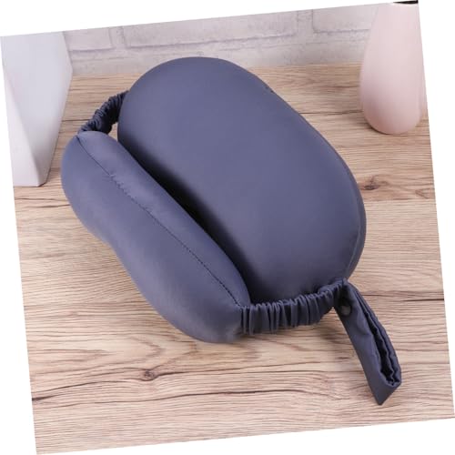 Almohada de Viaje con Soporte en Forma de U Mediana Gris miniatura 6