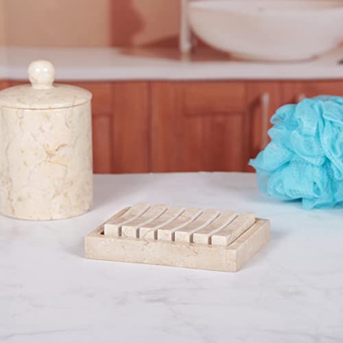 Creative Home Natural Champagne Marble Spa Collection Hand Soap Dish Bar Soap Tray Holder For Bathroom Countertop Kitchen Sink Organize #TOP2