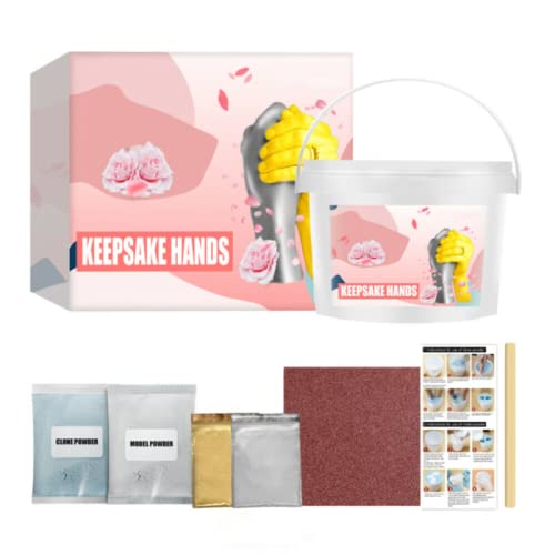 Keepsake Hands Casting Kit, Clasped Group Hand Sculpture Kit & Molding Kit - Crafts for Adults & Kids DIY