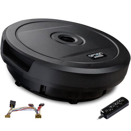 Option Subwoofer Kit kompatibel mit Ford Focus IV (4. Generation, Baujahr ab 2018, mit B&O-Soundsystem ab Werk) - Reserverad-Subwoofer aktiv, inkl. Plug & Play Anschluss-Zubehör