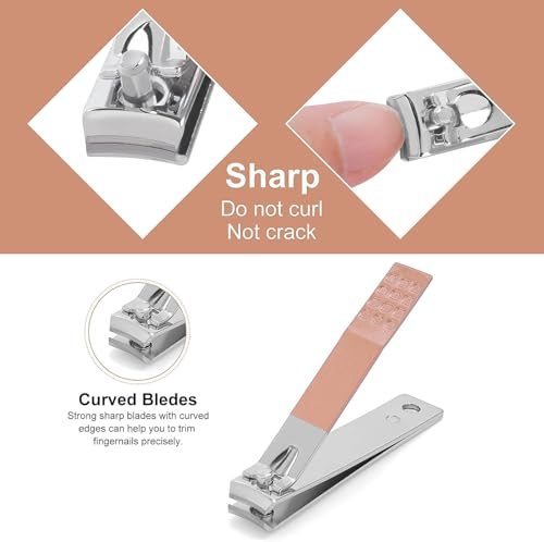 Image of Manicure Kit, pedicure tools for feet, Nail Clipper, Manicure Pedicure kit for women and Men, 18 Pieces,Perfect Gifts for Women and Men (Essentials) (Pink)
