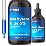 Methylene Blue Drops 5%, 99.99% Purity USP Pharmaceutical Grade Solution for Humans, No Formaldehyde & No Alcohol, 4.06 OZ FL