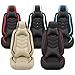ADERN Car Seat Covers for Land Rover LR4 2010-2016, Premium Nappa Leather Car Seat Cover, Stylish Sport Seat Covers， Automobile Seat Cover Sets.(Luxury 2 Seats/Beige)