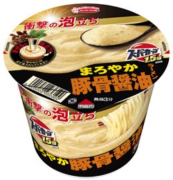 エースコック スーパーカップ1.5倍 衝撃の泡立ち 豚骨醤油ラーメン