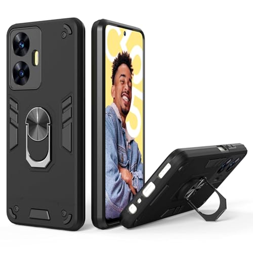 Image of NDCOM for Realme C55 Back Cover | Realme Narzo N55 Back Cover | Premium Realme C55 Cover | Ring Holder Case