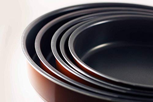 Baking Pan Aluminum Set Of 5 Non-Stick Round Roast Grill