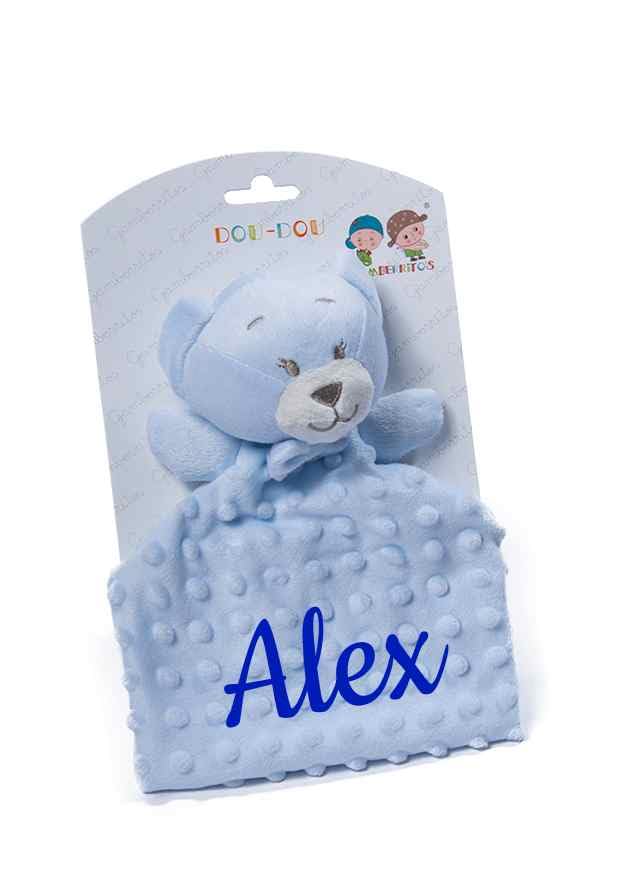 Danielstore Dou Dou Atrapasueños Prematuro Lunares | Mezcla de poliéster, microfibra, 28x17cm | Bordado personalizado, hipoalergénico, fácil de lavar | Compañía para bebé