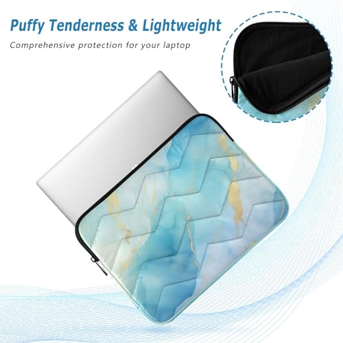 Funda para laptop azul mármol para portátiles 13-14 pulg. miniatura 5