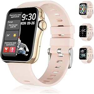 Segorts Smartwatch Fitness Tracker 1,6 inch 3D Dynamic UI Fitness Watch met Heart Rate Monitor Blood Pressure Tracker…