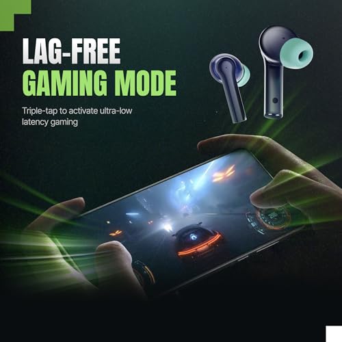Image of Mivi DuoPods Horizon TWS Earbuds, 60H Playtime, 13mm Bass Drivers, AI-ENC HD Calls, Gaming Mode, Bluetooth 5.3, Type-C Fast Charging, IPX4, Made in India