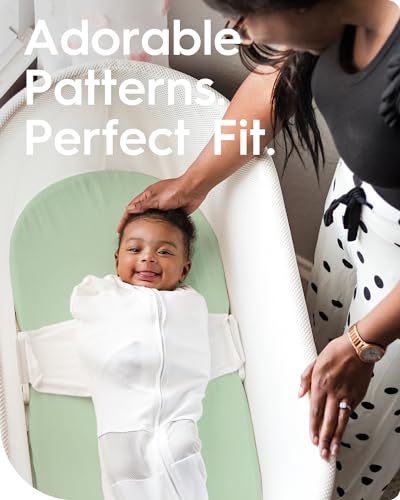 Image of Bassinet Sheets for Baby Boy Girl, TotBasic Buttery Soft Universal Bassinet Fitted Sheet, Compatible with Halo, Mika Micky, Baby Delight, Dream On Me, Maxi COSI and More Bassinet Mattress(Greenleaf)