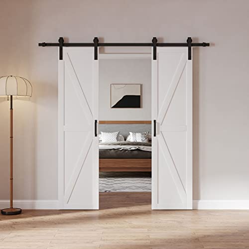 WIN STELLAR White K-Frame Double Barn Door Kit #TOP2