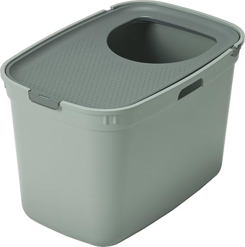 Moderna Top Cat Kapalı Kedi Tuvaleti - Gri/Koyu Gri 59 CM - Görsel 2