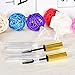 Ideal Swan Empty Mascara Tube and Wand, DIY Mascara Container with Cap, 4ml Eyelash Tubes Vials Bottle with Rubber Inserts and Funnels Kit for Castor Oil 10Pcs(Gold)