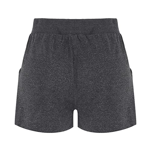 Gym Shorts Women Usa Flag Printed Running Shorts With Pockets Soft Drawstring Lounge Shorts Fashion Low Waist Short Pants Black #TOP1